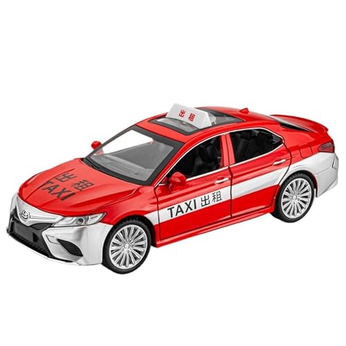 DIYUHUO Für 1/24 Simulationslegierung Camry Taxi Modell Ornament (rot) von DIYUHUO