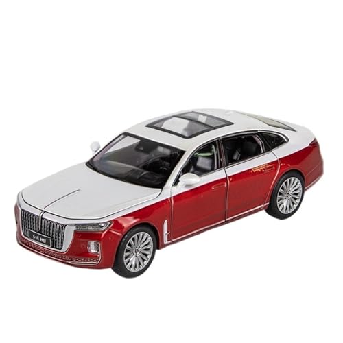 DIYUHUO Für 1/32 H9 Modell Limousine aus Legierung mit Sound und leichtem Spielzeug Ornament (Rot) von DIYUHUO