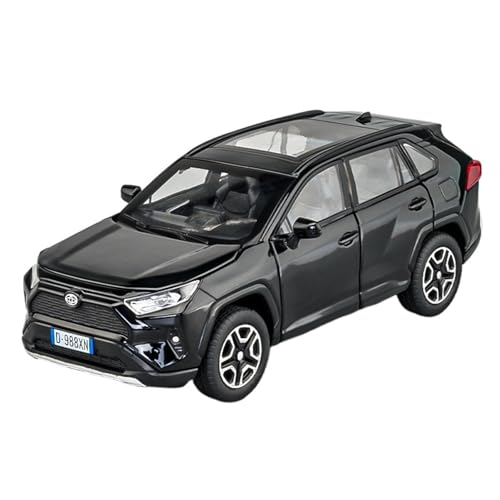 DIYUHUO Für 1/32 RAV4 Simulation Legierung Auto Modell Spielzeugsammlung (schwarz) von DIYUHUO