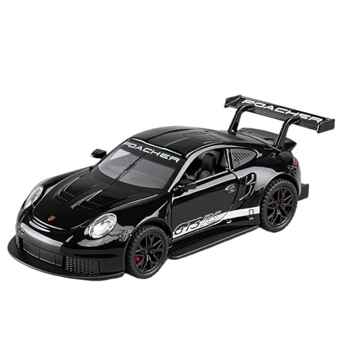 DIYUHUO for 1/32 Simulation Legierung GT3RS Sportwagen Modell Spielzeug Sammlung(Black) von DIYUHUO