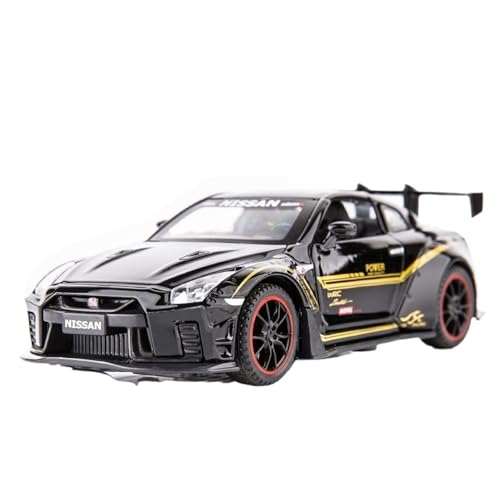 DIYUHUO Für 1/32 Simulation Alloy GTR R35 Auto Modell Spielzeugsammlung (schwarz) von DIYUHUO