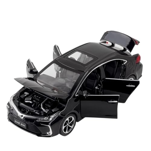 DIYUHUO Für 1/32 Simulation Corolla Limousine Legierung Auto Modell Sound und Licht Feedback Tür Öffnen Spielzeug (schwarz) von DIYUHUO