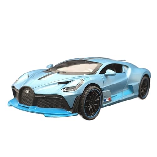 DIYUHUO Für 1/32 Simulation DIVO Racing Legierung Modell Sound Licht Rückkehr Drei Türen Spielzeug Ornament (Blau) von DIYUHUO