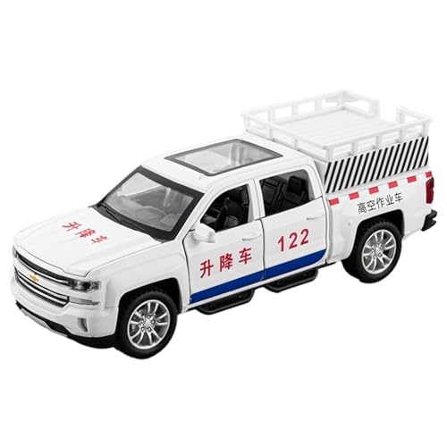 DIYUHUO Für 1/32 Simulation Legierung Pickup Truck Lift Modell Spielzeug Ornament (weiß) von DIYUHUO