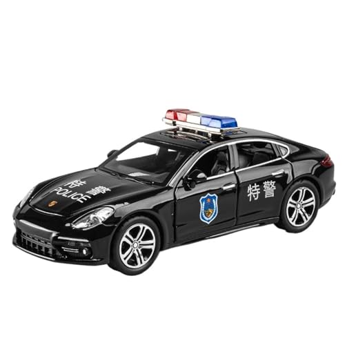 DIYUHUO Für 1/32 Simulation Legierung Polizeiauto Modell Spielzeugsammlung (schwarz) von DIYUHUO