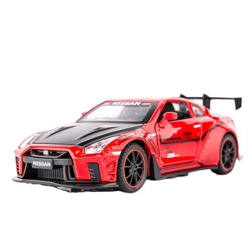 DIYUHUO Für 1/32 Simulationslegierung GTR R35 Auto-Modell-Spielzeugsammlung (rot) von DIYUHUO