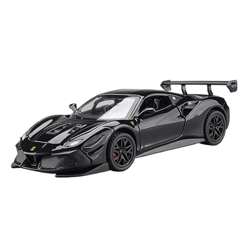 DIYUHUO Für Modell 1/32 Simulation 488 Sportwagen Legierung Spielzeug Sammler(Schwarz) von DIYUHUO