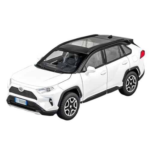 DIYUHUO for 1/32 RAV4 Simulation Legierung Auto Modell Spielzeug Sammlung(White) von DIYUHUO