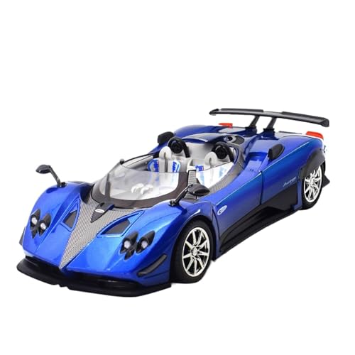 DIYUHUO Pagani Zongta HP-Sportwagen-Modell-Spielzeug-Ornament aus 1/24 Simulationslegierung, Blau von DIYUHUO