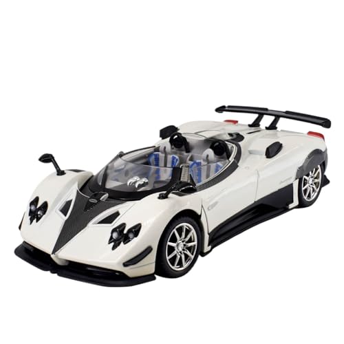 DIYUHUO Pagani Zongta HP-Sportwagen-Modell-Spielzeug-Ornament aus 1/24 Simulationslegierung, Weiß von DIYUHUO