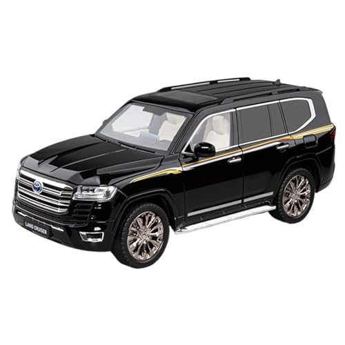 DIYUHUO for 1/18 Simulation des Land Cruiser LC300 Legierungsautomodells(Black) von DIYUHUO