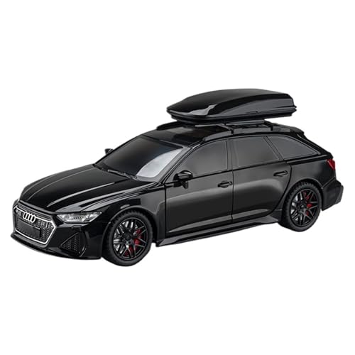 DIYUHUO for 1/24 Simulation Legierung RS6 Travel Edition Auto Modell Spielzeug Ornament(Black) von DIYUHUO