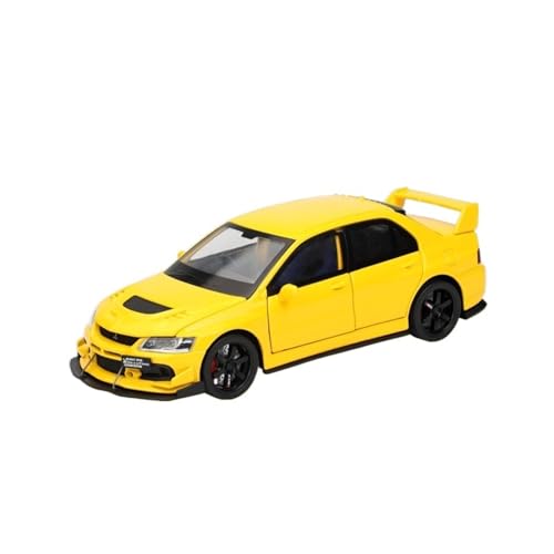 DIYUHUO for 1/32 Simulation 9 Generation EVO Legierung Sportwagen Modell Spielzeug(Yellow) von DIYUHUO