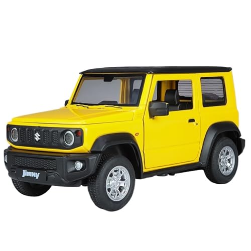 DIYUHUO for 1/32 Simulation Legierung Jimny SUV Auto Modell Spielzeug Ornament(Yellow) von DIYUHUO