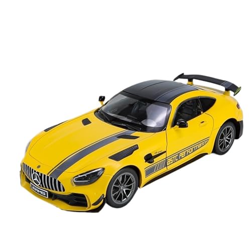 For 1/18 Big Simulation Green Magic GTR Legierung Modell Auto Spielzeug Auto Ornament(Yellow) von DIYUHUO