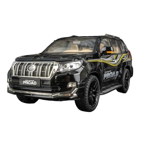 For 1/18 Simulation Dominante Prado Off-road Legierung Modell Auto Spielzeug(Black) von DIYUHUO