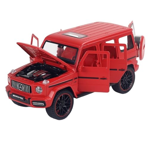 For 1/22 Simulation G63 Kollektion Legierung Modell Auto Spielzeug Ornament(Rot) von DIYUHUO