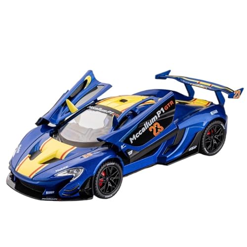 For 1/22 Simulation P1 GTR Legierung Modell Auto Spielzeug Auto Ornament(Blue) von DIYUHUO