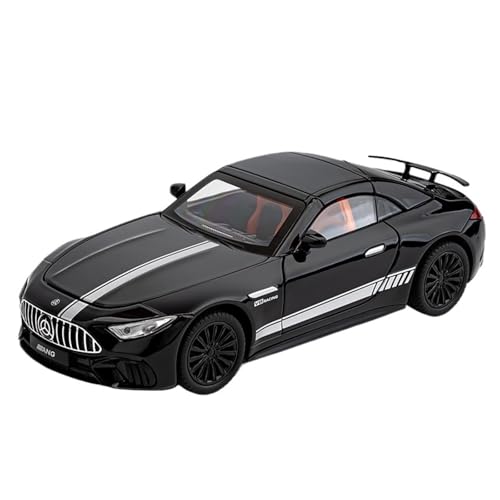 For 1/22 Simulation SL63 Lenker Stoßdämpfer Dach Mit Versteckten Drei Getriebe Sound Und Licht Tür Öffnung Legierung Modell Auto(Black) von DIYUHUO