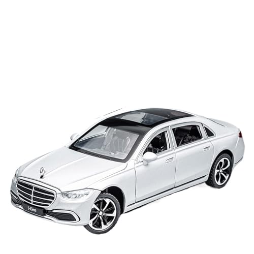 For 1/24 Auto Modell S400L Limousine Legierung Auto Modell Simulation Metall Auto Sammlung Ornamente Spielzeug(Silber) von DIYUHUO