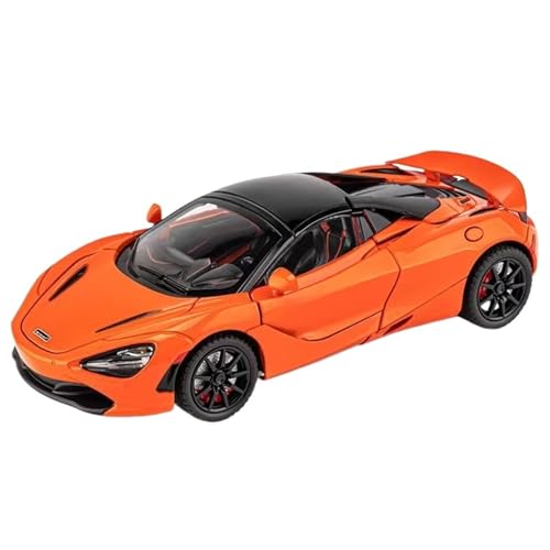 For 1/24 Simulation 720S Convertible Alloy Automodel Lenker Aufhängung Sound Und Licht Feedback Türöffnung Spielzeug(Orange) von DIYUHUO