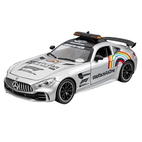 For 1/24 Simulation Legierung F1 Safety Car Model Toy Ornament(Silver) von DIYUHUO