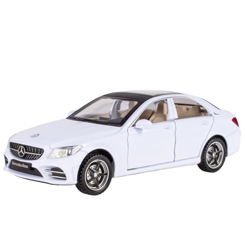 For 1/32 Alloy Simulation C260L Automodel Toy Ornament(White) von DIYUHUO