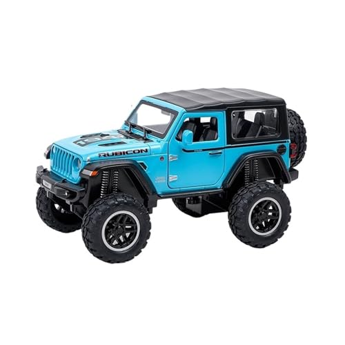 For 1:24 Off-road Fahrzeug Legierung Auto Nachahmung Echte Auto Modell Spielzeug Sammlung Geschenk(Sky Blue) von DIYUHUO