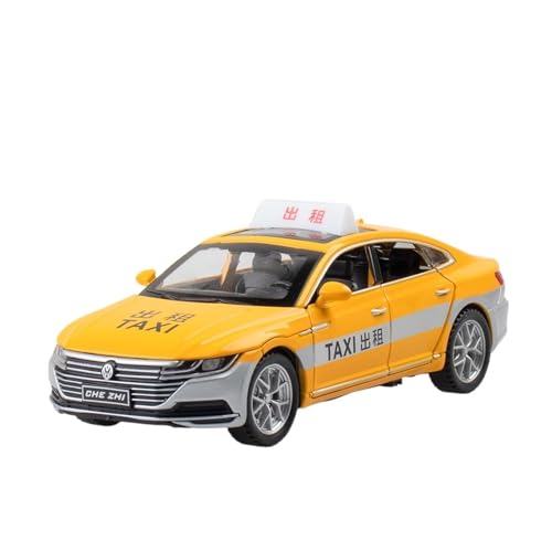 For Taxi Spielzeug CC Sound Und Licht Simulation Legierung Auto Imitation Echte Auto Modell Spielzeug Sammlung Geschenk(Yellow) von DIYUHUO