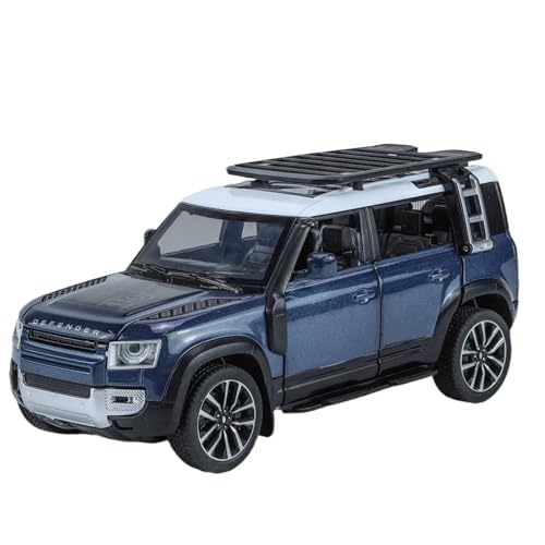 Für 1/32 Simulation Defender 110 Offroad Auto Modell Legierung Stoßdämpfung Sound Und Licht Türöffner Auto Spielzeug (Blau) von DIYUHUO