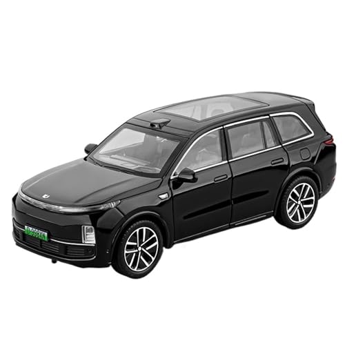 for 1/32 Simulation Ideal L9 New Energy SUV Legierung Auto Modell Spielzeugauto(Black) von DIYUHUO