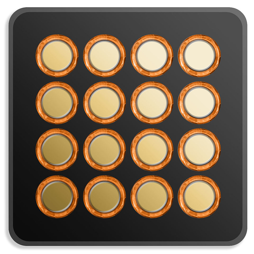 DJ TechTools Midi Fighter Spectra Limited Edition Gold DJ-Controller von DJ TechTools