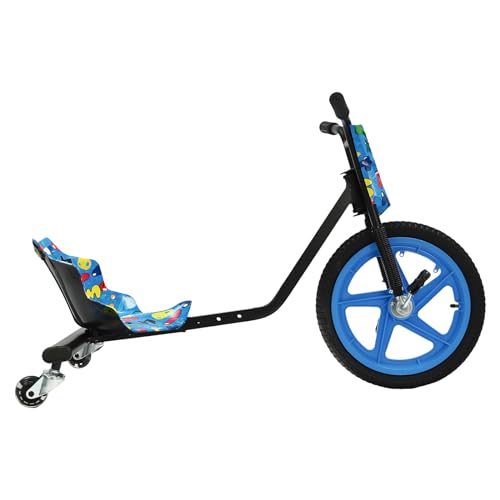 360° Drift Scooter Drifting Trike Dreirad Pedal Drift Bike Elektro Driftscooter Fahrzeug Elektrischer Scooter Drifting Scooter Drifter Dreirad Rutscher (Foot Drift Car, Blaue Zahl) von DJOAIUYF