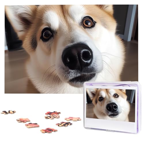 Puzzle 1000 Teile Personalisiertes Puzzle für Erwachsene Tier Hund Foto Bild Puzzle Benutzerdefinierte Puzzles aus Fotos Holzpuzzle Klassisches Puzzle für Familie Hochzeit Geburtstag Geschenke von DJUETRUI