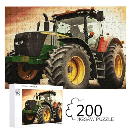 Puzzle 300 Teile Personalisiertes Puzzle für Erwachsene Traktor Thema Bild Puzzle Benutzerdefinierte Puzzles aus Fotos Holzpuzzle Klassisches Puzzle für Familie Hochzeit Geburtstag Valentinstag von DJUETRUI