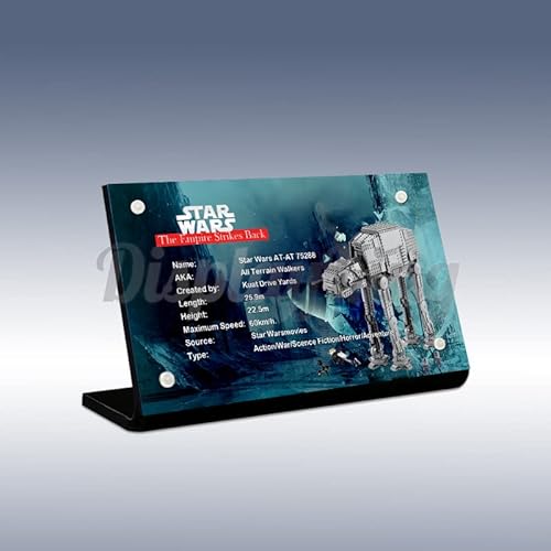 Acrylschild für LEGO at-at 75288 (Lego-Set ist nicht im Lieferumfang enthalten) von DK DISPLAYKING