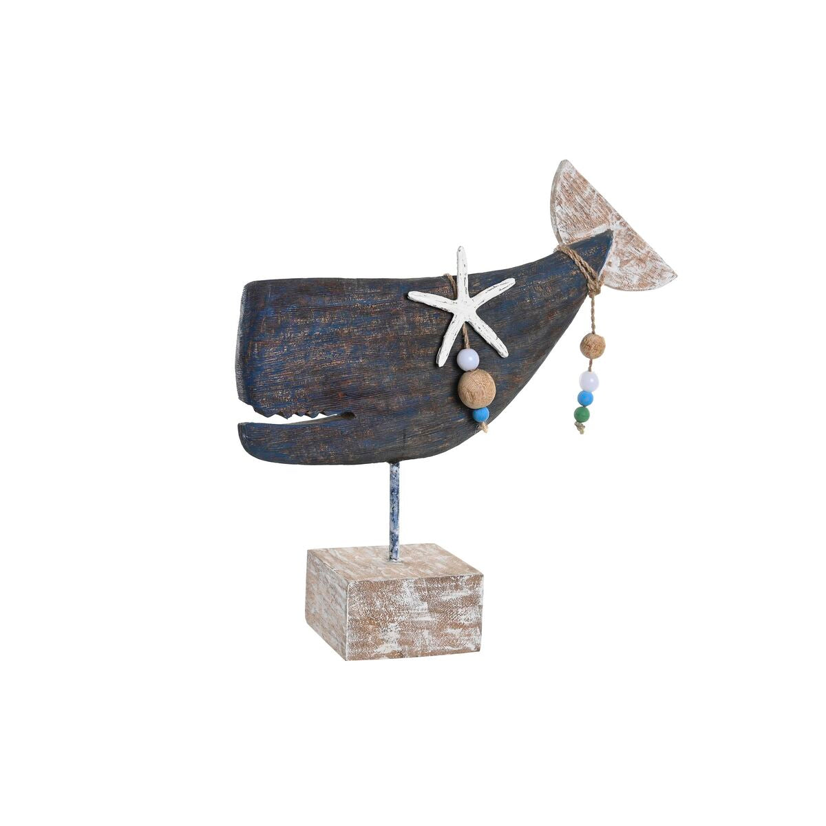 Deko-Figur DKD Home Decor Blau Harz Mango-Holz (37 x 11 x 39 cm) von DKD Home Decor