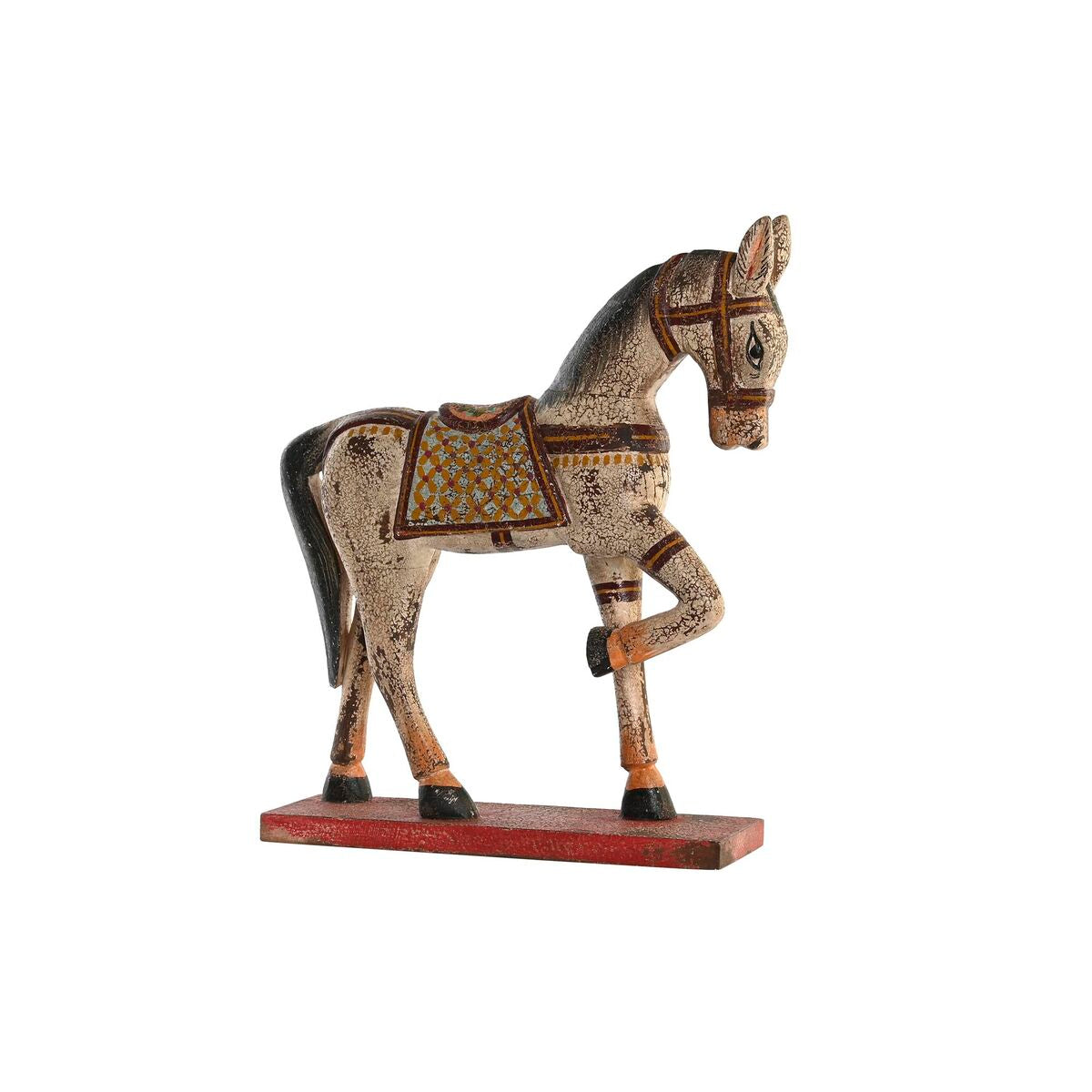 Dekorative Figur DKD Home Decor Horse Iron Mango Holz (35 x 10 x 42 cm) von DKD Home Decor