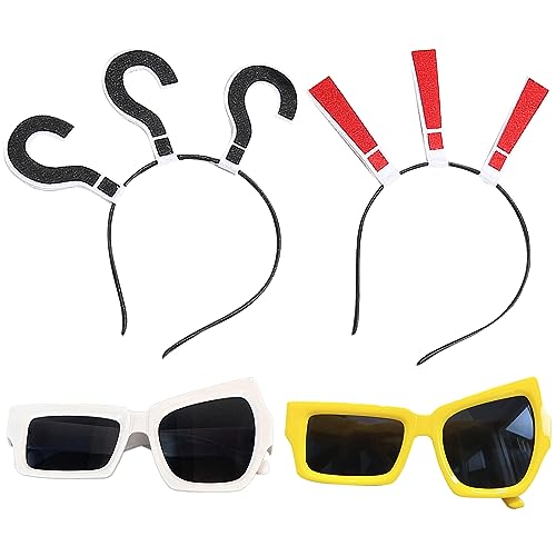 DKDDSSS 2 Paar Sonnenbrill, Lustige Partybrillen, Neuheit Farbige Brillen, Partybrille Hippie Brille, Sonnenbrille für Fasching Foto Requisiten, für Urlaub, Party, Karneval, Halloween, Weihnachte von DKDDSSS