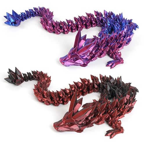 DKDDSSS 3D Gedrucktes Drachenei, 2 Stück Geheimnisvolle 3D Druck Drache, Beweglicher 3D Gedruckter Drache, Drachen Spielzeug, Überraschung für Kinder Erwachsene Geschenke Spielzeug von DKDDSSS