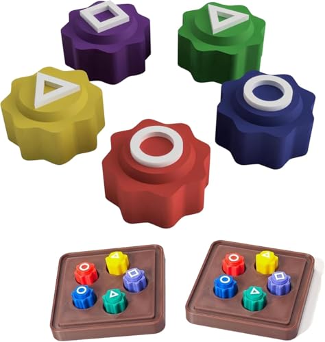 DKIIL NOIYB Gonggi Koreanisches Traditionelles Spielspiel, Gonggi Jack Stone Pebbles Set Spiel, Lernspielzeug zum Steinewerfen für Kinder und Erwachsene (A3-2pcs) von DKIIL NOIYB