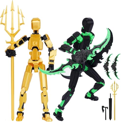 DKIIL NOIYB T13 Action Figure, Bereits Montiert Titan 13 Action Figure Set, Dummy 13 Figure Actionfiguren Beweglich, Lucky 13 3D Printed Multi-Jointed Movablen Dekorationen von DKIIL NOIYB