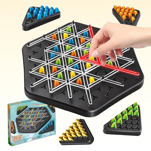 DKIIL NOIYB Elimination Brettspiel, Intellektuelles Schachbrett, Intellectual Chessboard Dual Duel, Rainbow Ball Puzzle Elimination Spiel, Interaktives Strategiespiel für Kinder (D) von DKIIL NOIYB