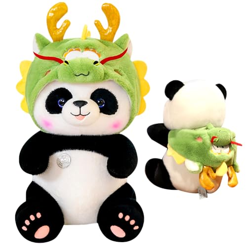 DKLQXCE Panda Kuscheltier, Panda Plüschtier Stofftier, Nettes Panda Weiches, Umarmungskissen für Kinder Freundin Schlafkissen Geschenk (25cm/9.8inch) von DKLQXCE