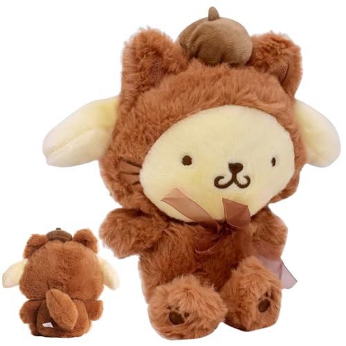 DKLQXCE Pomppompurin Plüschtiere, Pomppompurin Kawaii Plüsch, Pomppompurin Stofftier Plüschtier für Kinder Cartoon Puppe Plüsch Plüschfigur Kuscheltier Ausgestopftes Spielzeug Plush Doll Toy 22 cm von DKLQXCE