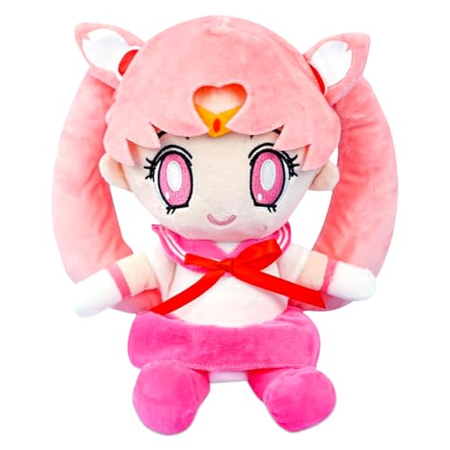 DKLQXCE Sailormmoon Plüsch, 25cm Kawaii Soft Plüschtier Anime Cartoon Plüschpuppe Weich Nettes Kuscheltier Ausgestopftes Charaktere Sammlerstück Geburtstag Party Supplies für Kinderzimmer Deko(Rosa) von DKLQXCE