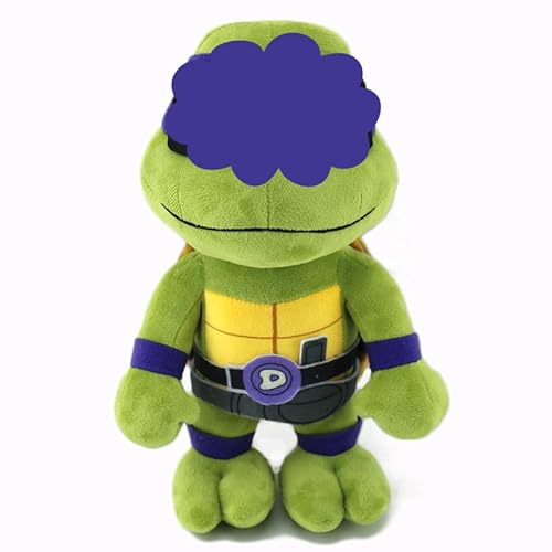 DKLQXCE Teenagge-muttant Ninja-Turtlles Kuscheltier, Doll Plüsch Niedliche Tiere Plüschtiere Turtle Puppe Geschenk, für Bett Auto und Zuhause, Weiche Kuscheltiere Geschenk für Kinder, Freunde (22CM) von DKLQXCE