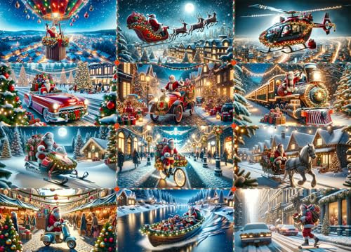 Busy Santa Claus Weihnachtspuzzle 1000 Teile Puzzle Weihnachten 1000 Teile Puzzle Erwachsene Geschenkideen von DKijoys