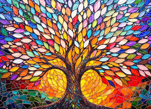 Colorful Tree Jigsaw Puzzle 1000 Teile Erwachsene Mosaic Colorful Leaves Puzzle Erwachsene 1000 Teile Puzzles Colorful Tree Jigsaw Puzzle 1000 Teile Erwachsene Mosaic Colorful Leaves Puzzle Erwachsene 1000 Teile Puzzles von DKijoys