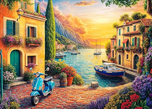 Cozy Harbour Jigsaw Puzzle 1000 Teile Erwachsene Mediterranean Village Puzzle Erwachsene 1000 Teile Puzzles Cozy Harbour Jigsaw Puzzle 1000 Teile Erwachsene Mediterranean Village Puzzle Erwachsene 1000 Teile Puzzles von DKijoys